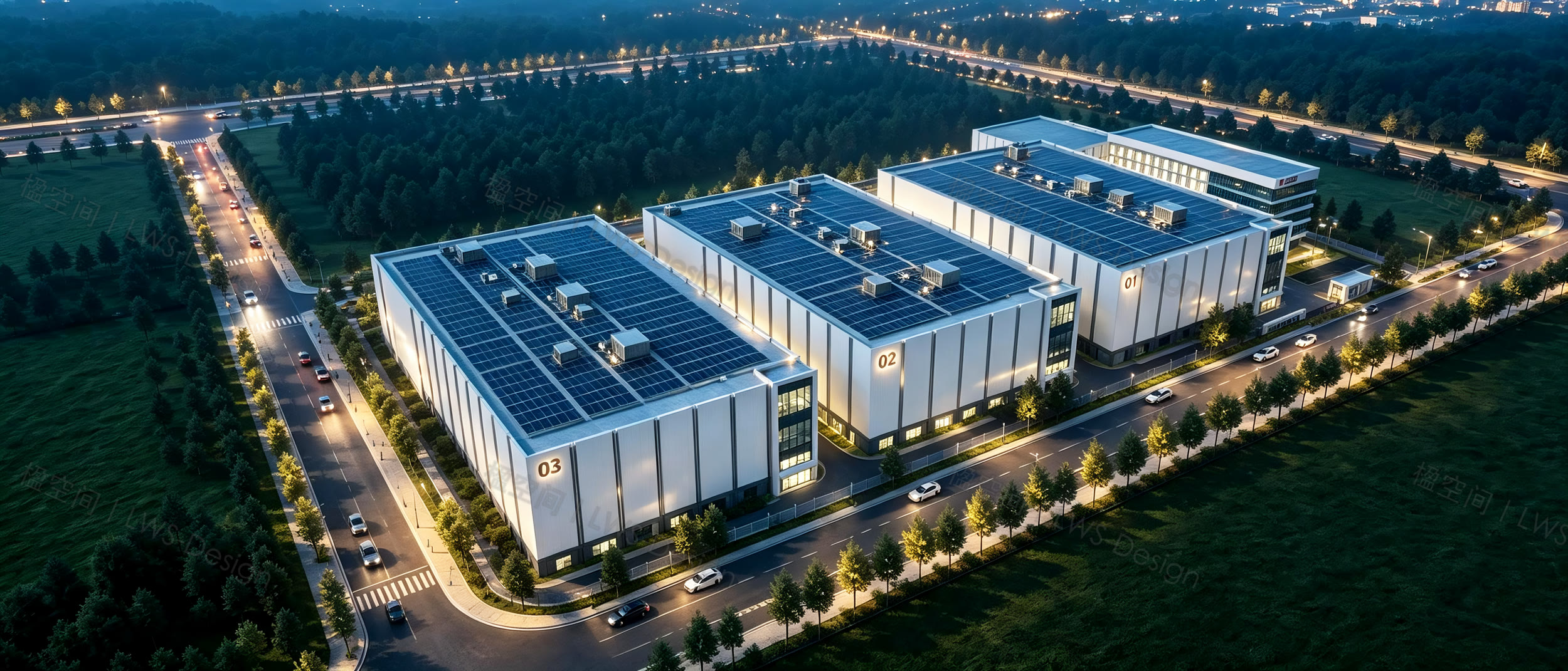 先进制造业工厂空间策略示意图