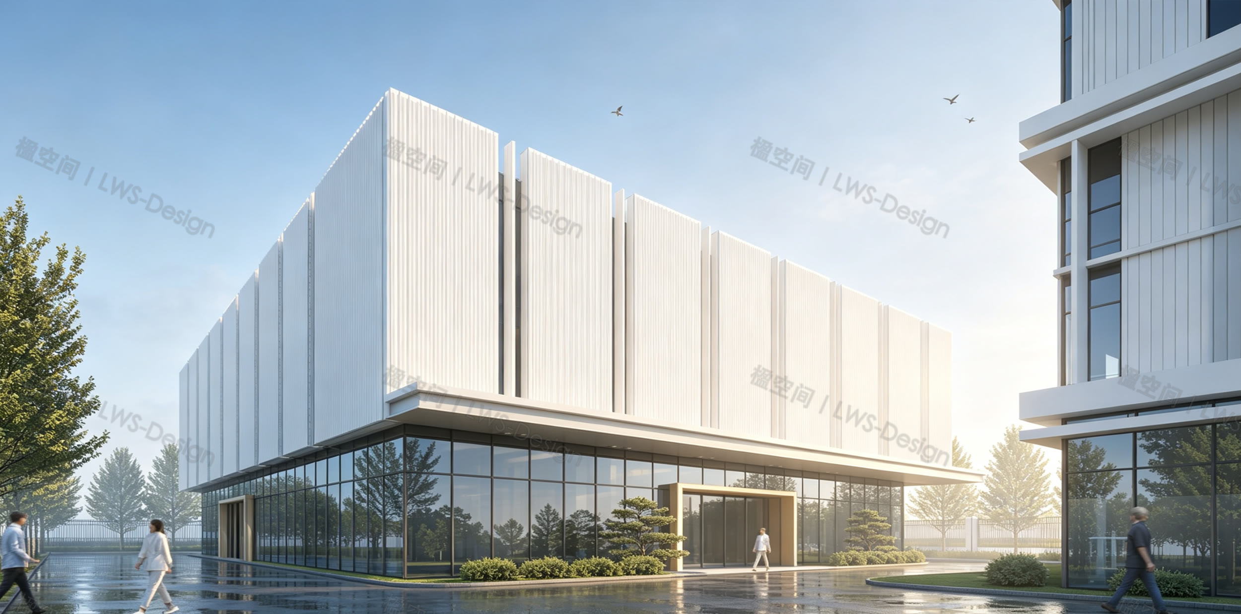 先进制造业工厂空间策略示意图